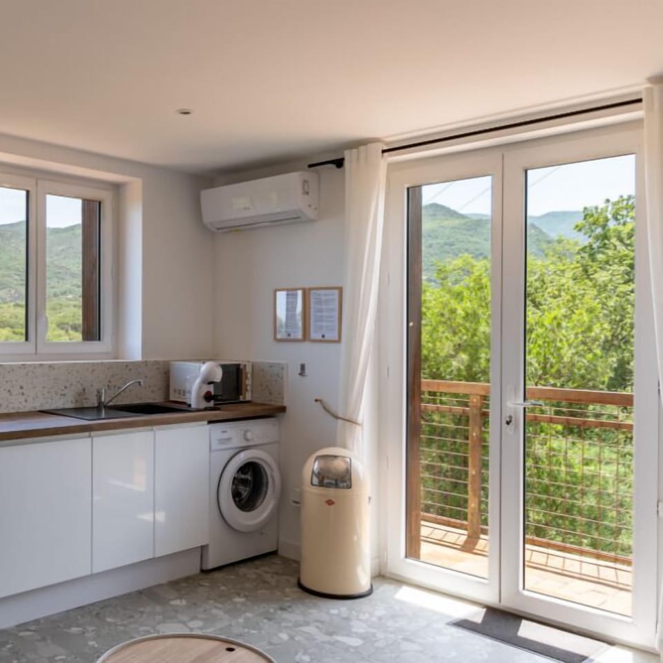 Apartment, 1 Bedroom, Balcony, Mountain View | Private kitchen