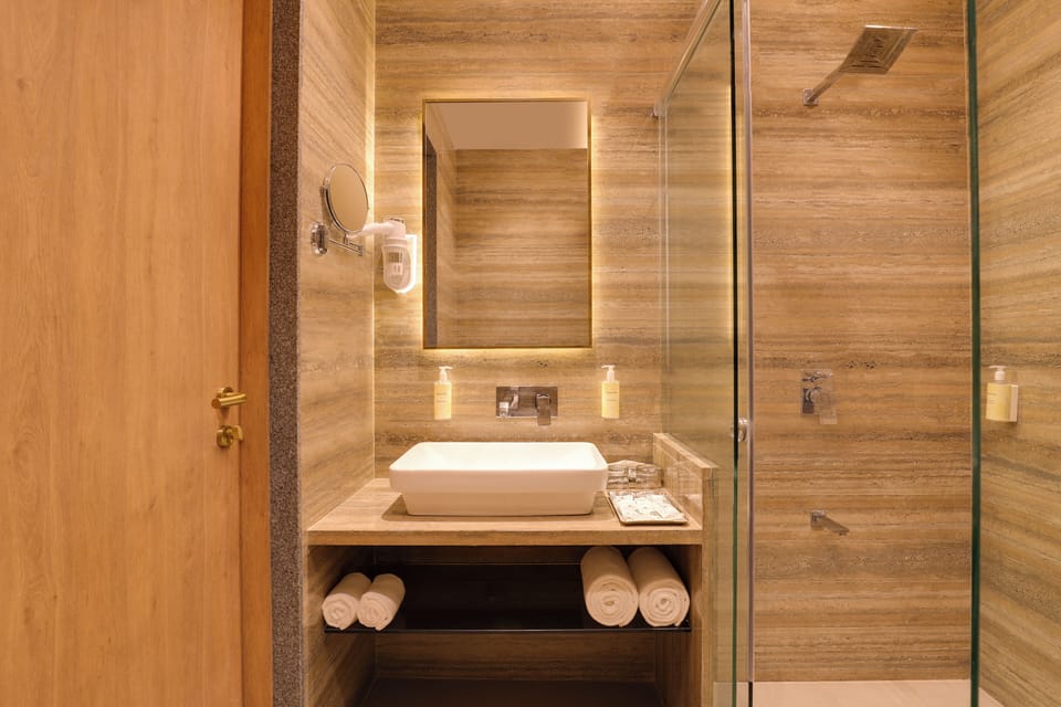Free toiletries, towels, soap, shampoo