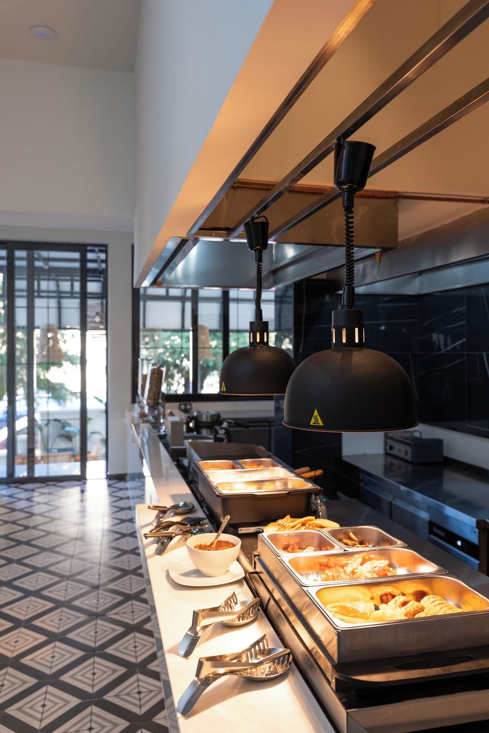 Free daily buffet breakfast
