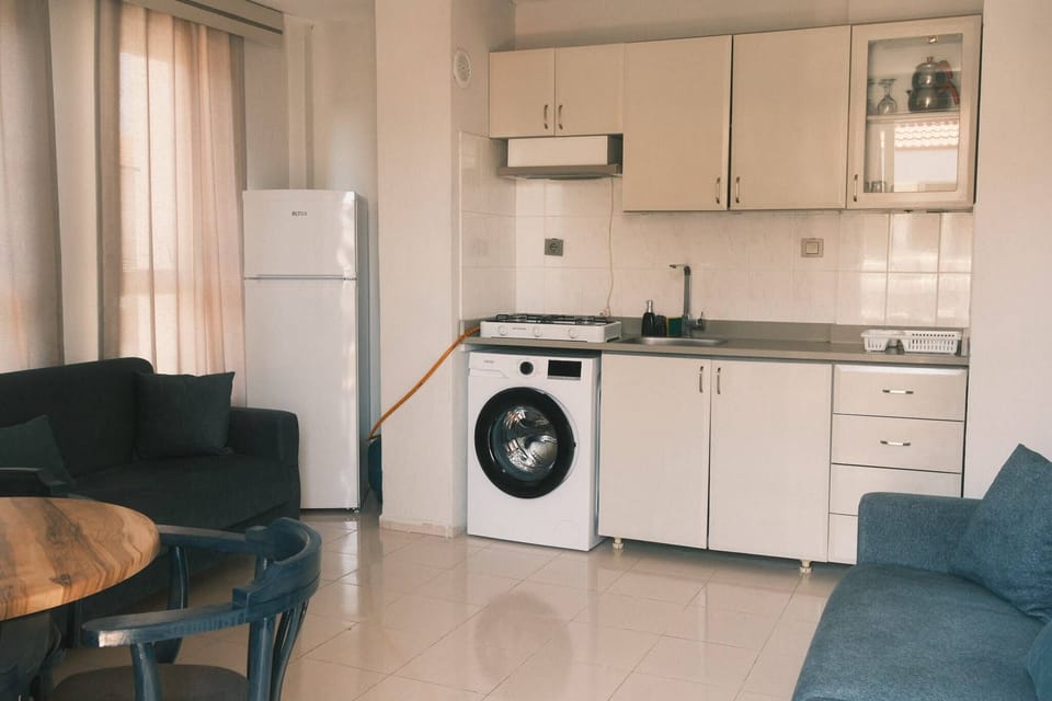 Apartment, Balcony | Private kitchen | Fridge