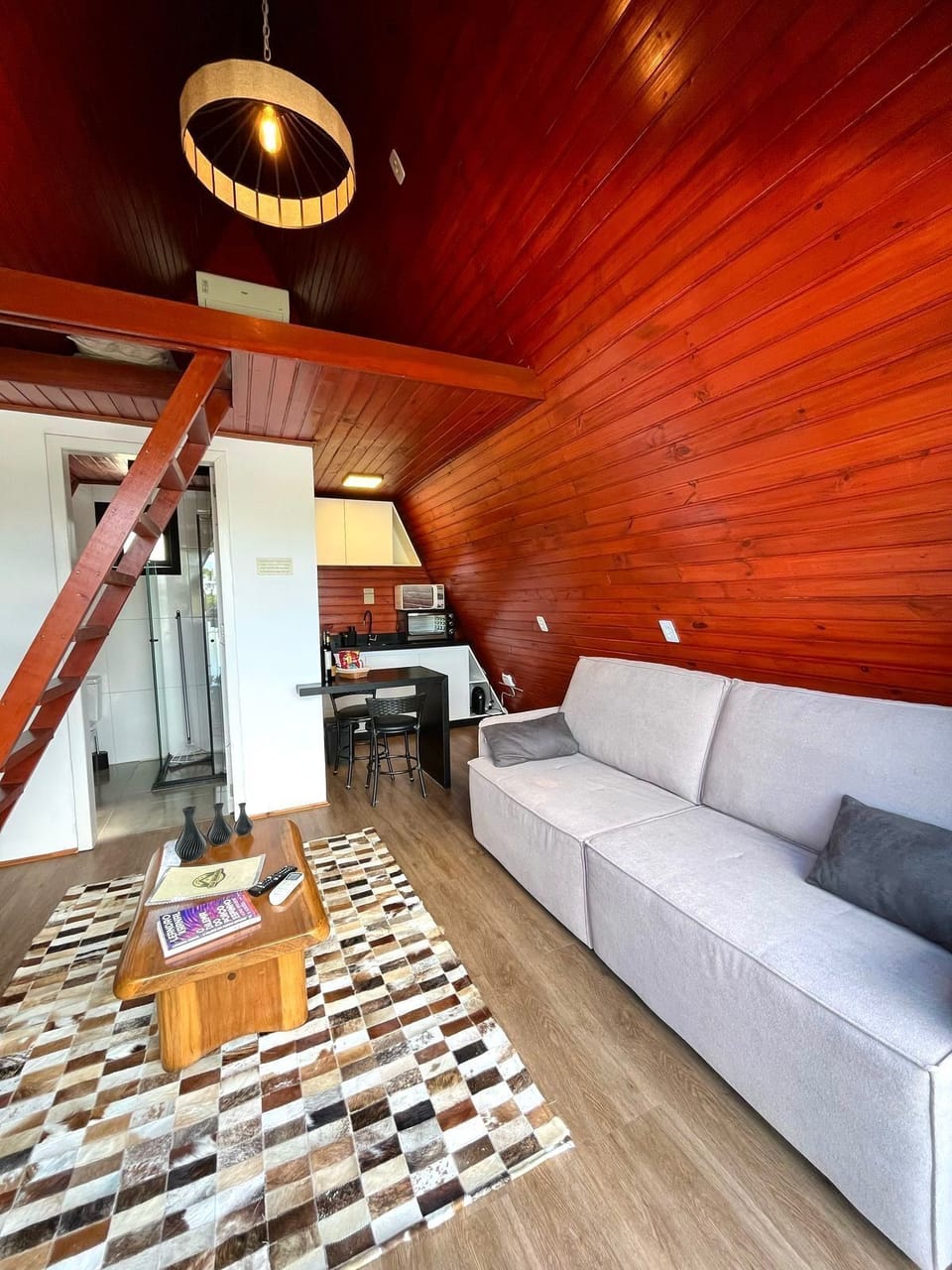 Chalet, 1 Double Bed with Sofa bed, Non Smoking, Lake View | Living area | 32-inch Smart TV with digital channels, Netflix, streaming services