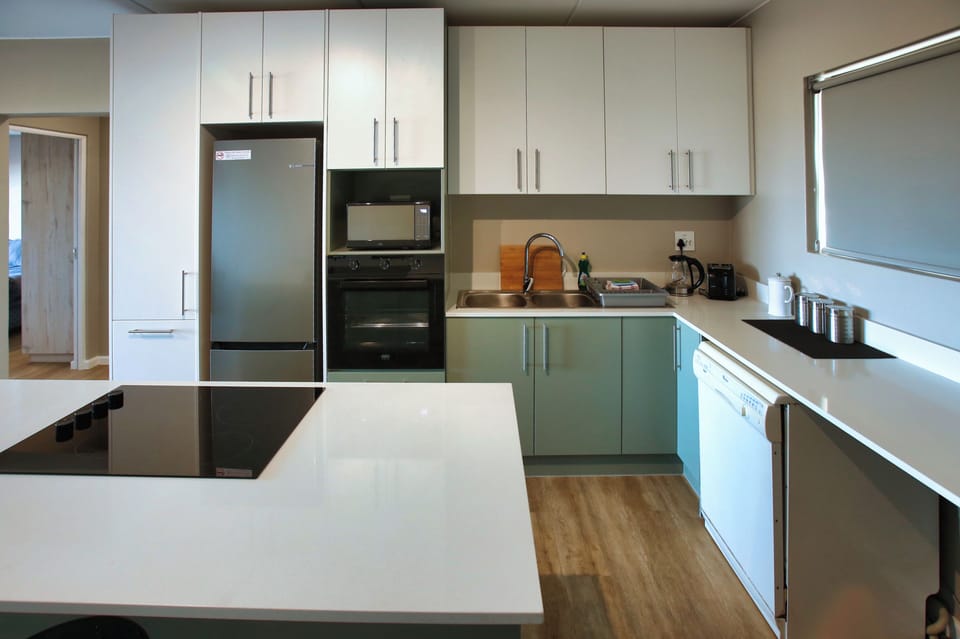 Family Apartment, Balcony, Bay View | Private kitchen | Full-size fridge, microwave, oven, stovetop