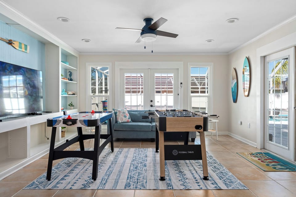 The perfect hangout spot for family game nights and friendly competitions!