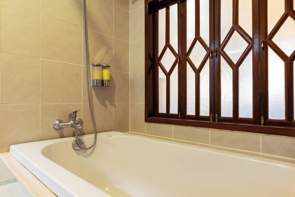 Premium Double Room | Bathroom | Shower, free toiletries, towels, shampoo