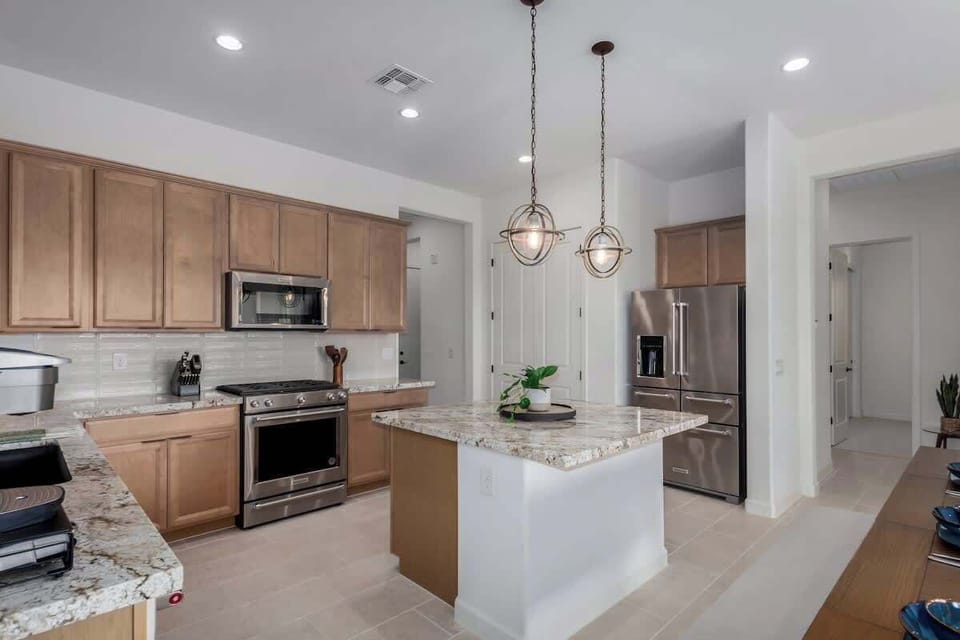 Whip up your favorite meals in a kitchen that’s fully equipped with everything you need—just bring the groceries!