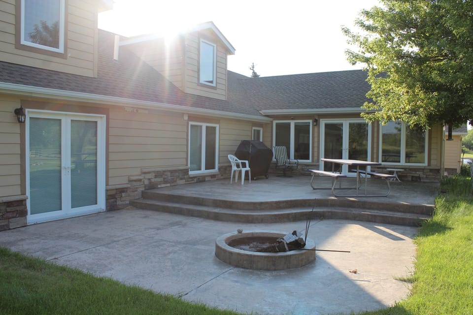 River side patio.