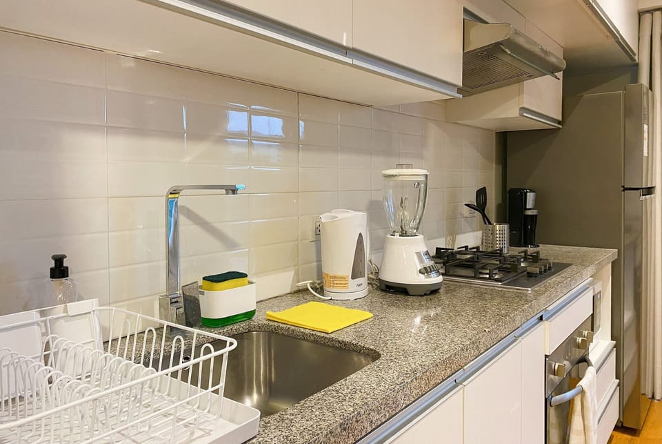 Basic Apartment | Private kitchen | Coffee/tea maker, fridge, microwave, oven