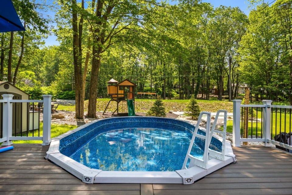 Take a refreshing dip in the heated saltwater pool — perfect for relaxing swims any time of day!