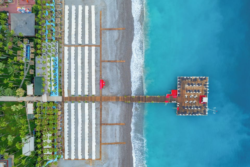 Private beach