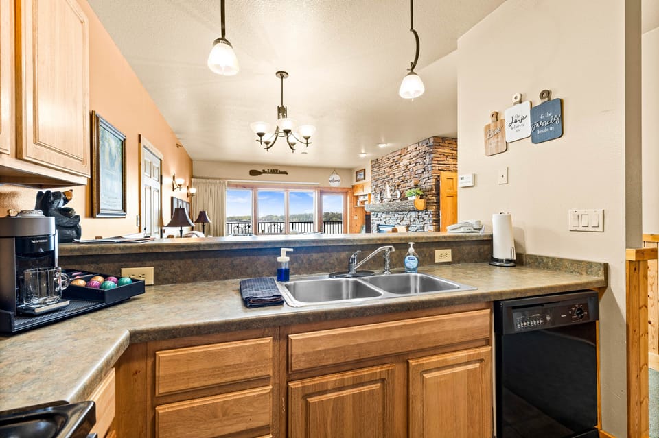 Wash, prep, and enjoy the living room view.”