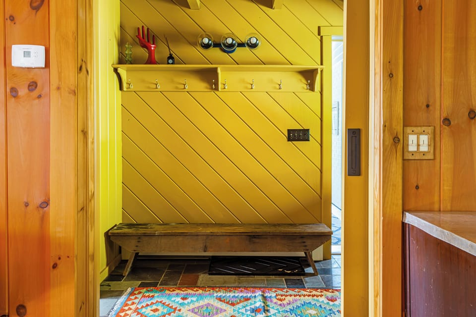 A warm and welcoming entry.
