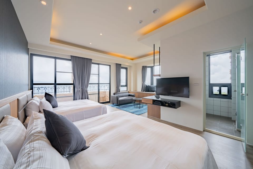 Superior Quadruple Room | Down comforters, blackout drapes, free WiFi, bed sheets