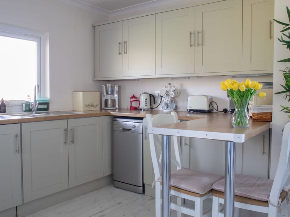 Furniture, Interior Design, Flooring, Kitchen Appliance, Kitchen, Countertop, Cabinetry, Wood, Floor, Room