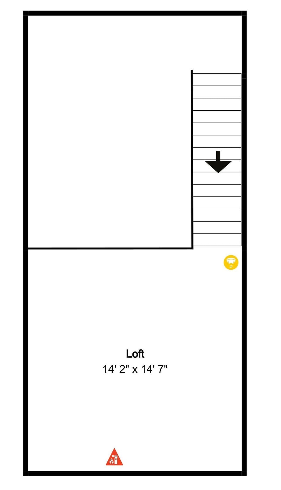 Floor Plan - Second Floor Loft