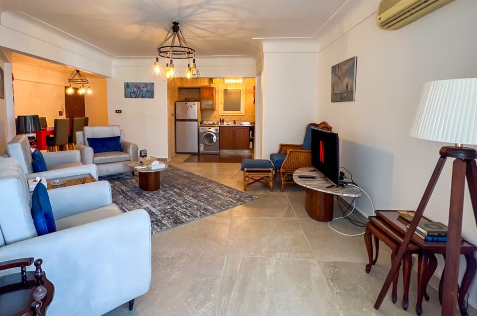 Standard Apartment, 2 Bedrooms, Sea View | Living area