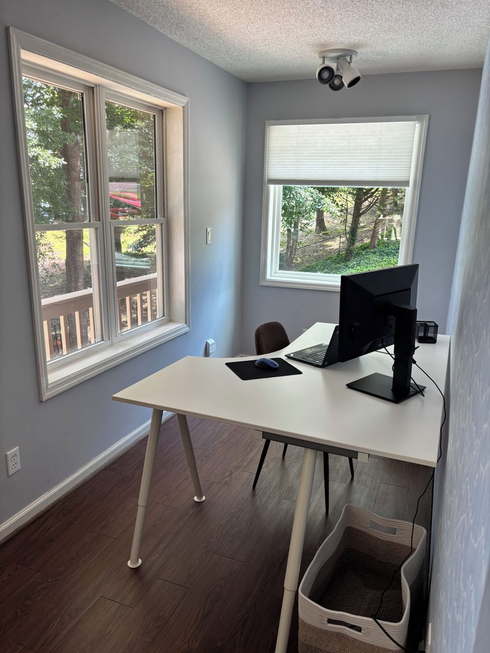 Open office with Monitor and lake views for those who work and play!