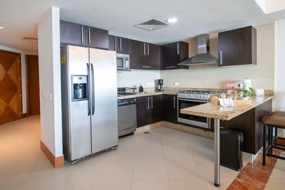A well-equipped kitchen