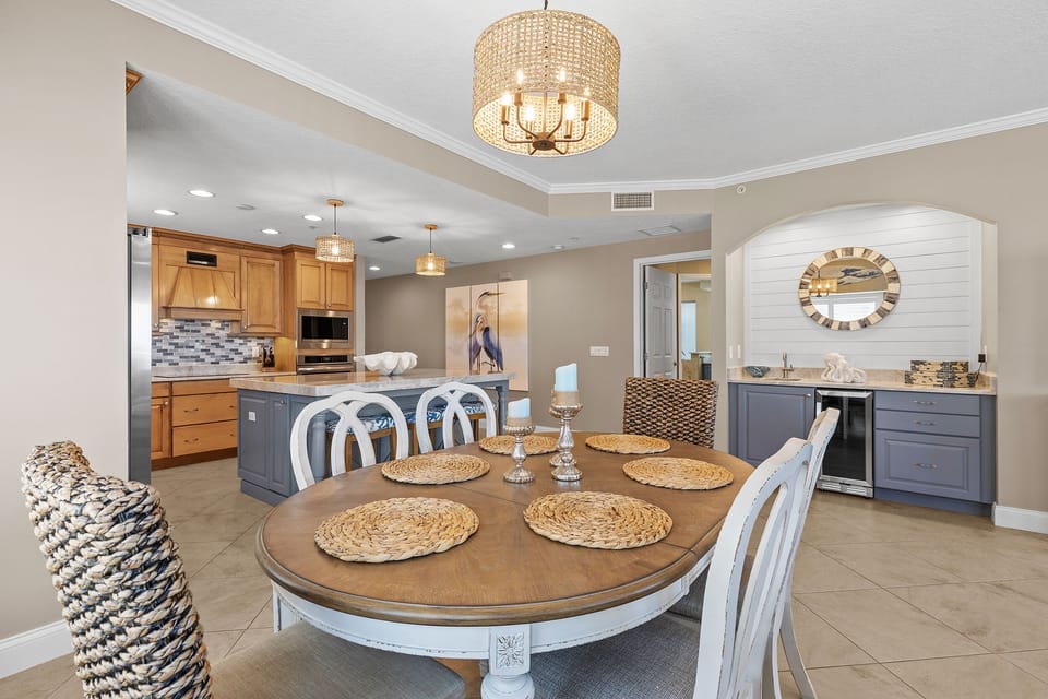 Large dining table