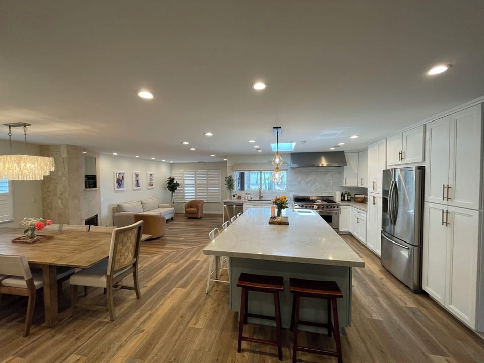 Chef's kitchen with everything included ready to make a feast.