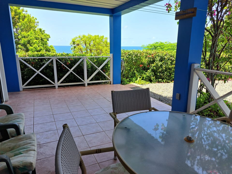 Patio with ocean view