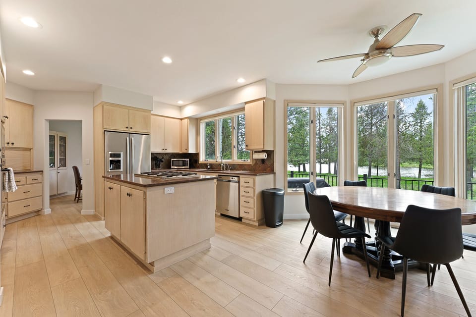Dining Nook, Kitchen and beyond is the Dining Room