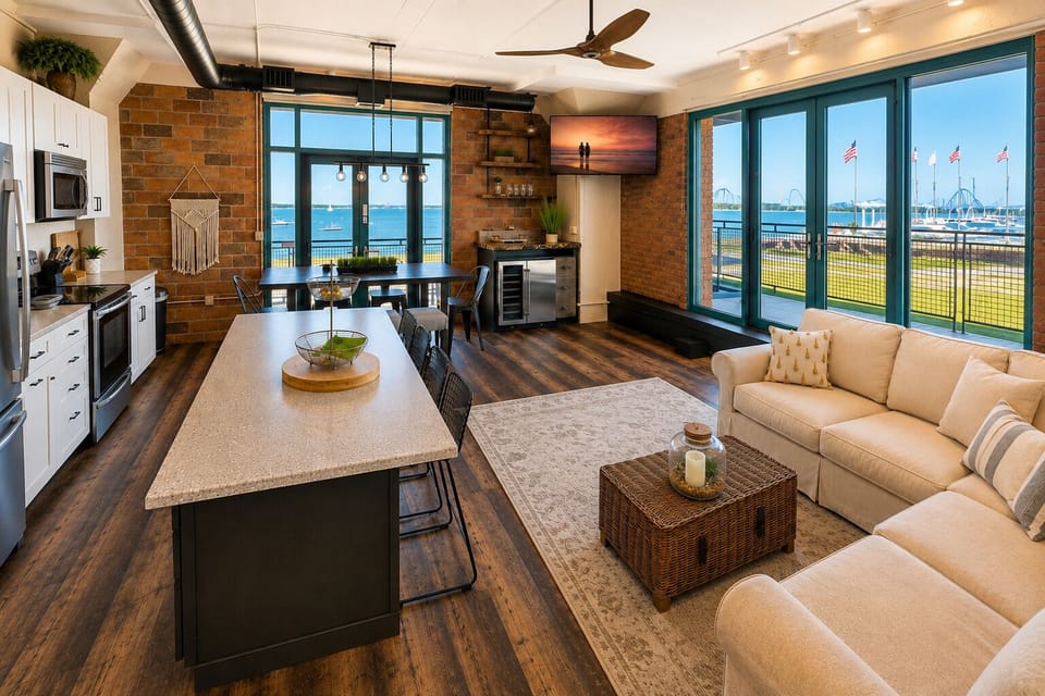 Open-Concept Comfort
Spacious and sunlit, this airy layout blends modern finishes with cozy textures — the perfect space to unwind after a day of lakeside adventures or Cedar Point thrills.

