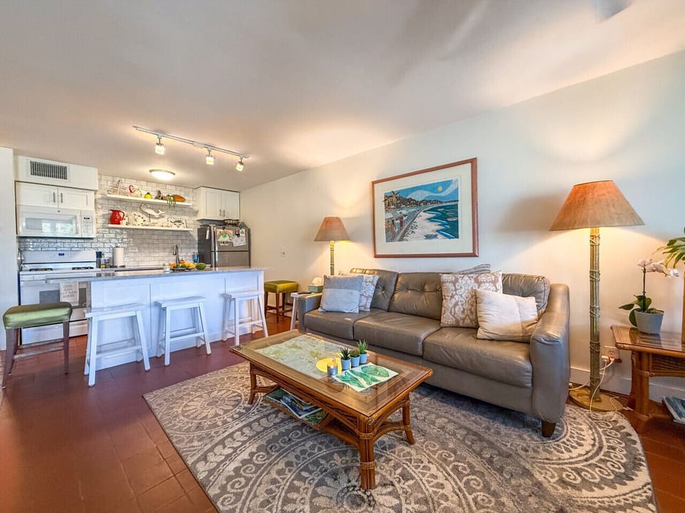 The living room/kitchen