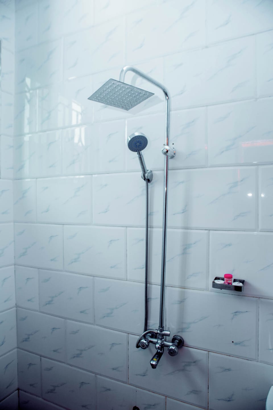 Combined shower/tub, free toiletries, hair dryer (on request), towels