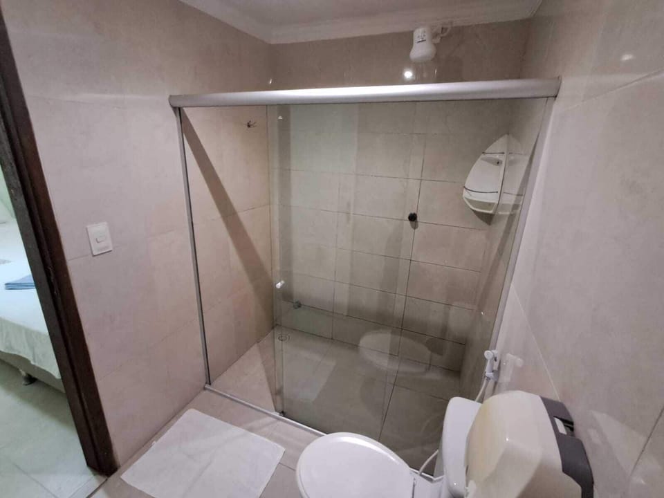 Comfort Triple Room | Bathroom | Shower, towels, soap, toilet paper