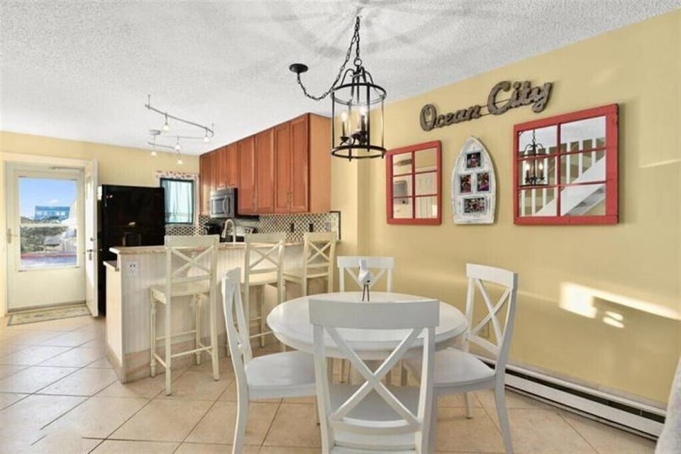 Dining area and kitchen