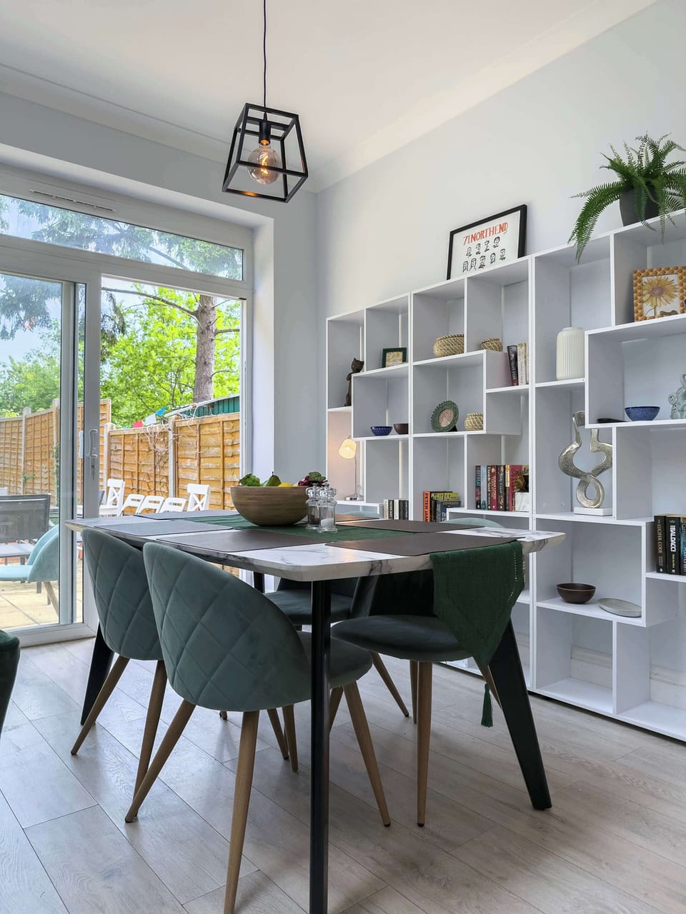 A beautifully appointed dining area where family meals, special occasions and meaningful conversations come together in style