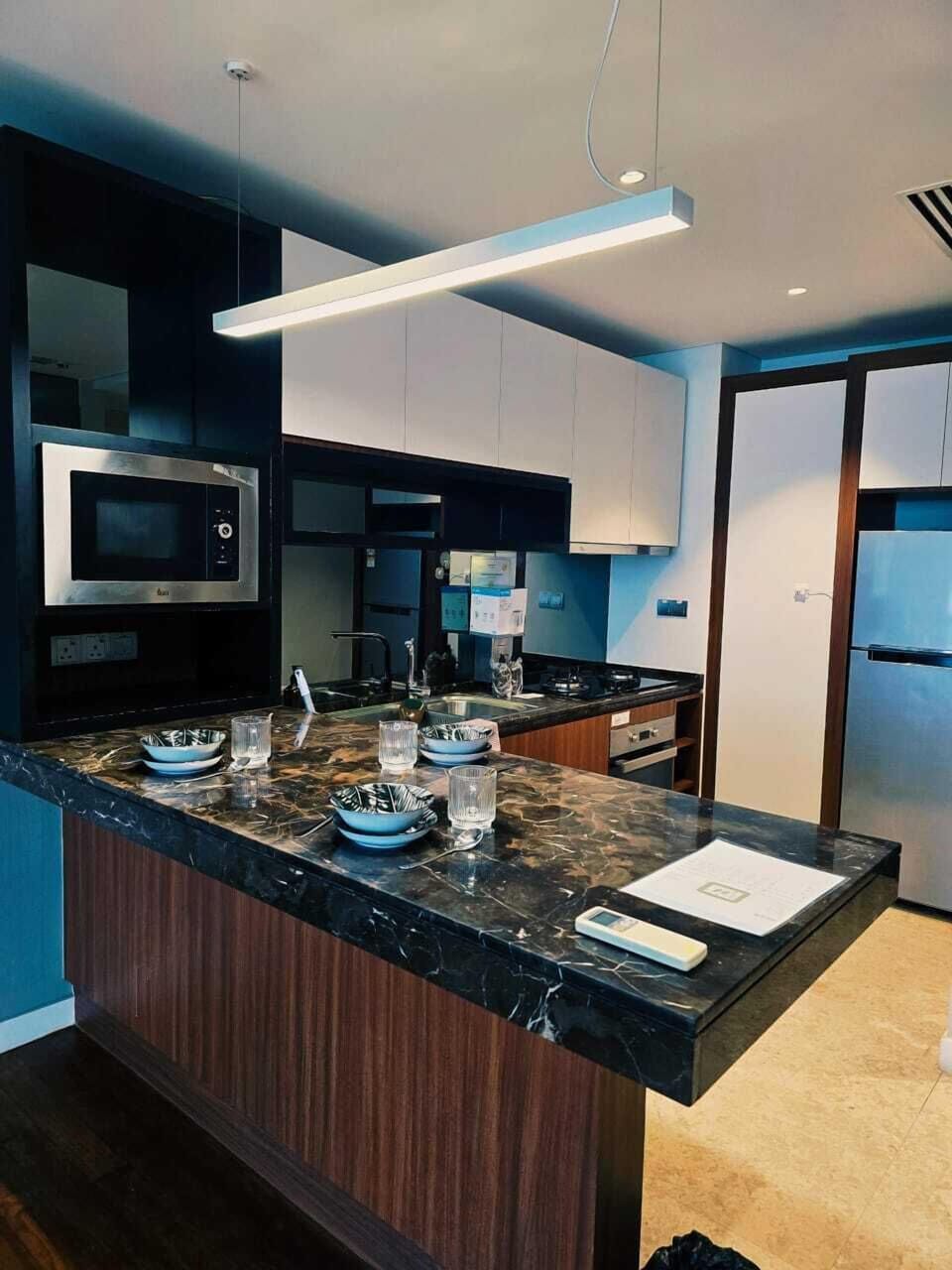 Comfort Apartment, City View | Private kitchen