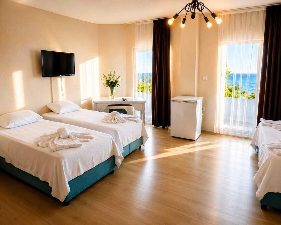 Family Room, Sea View | Premium bedding, minibar, soundproofing, iron/ironing board