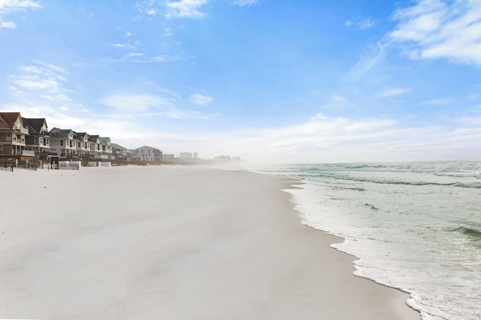 Beach nearby, white sand