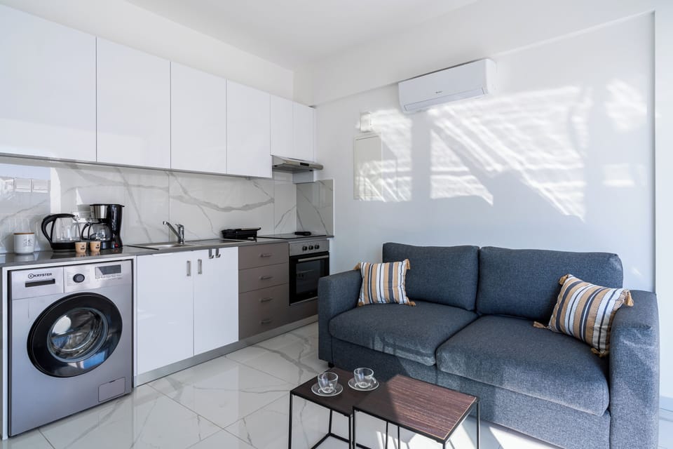 Studio, 1 Double Bed with Sofa bed, Kitchen, City View | Private kitchen | Coffee/tea maker, full-size fridge, microwave, oven