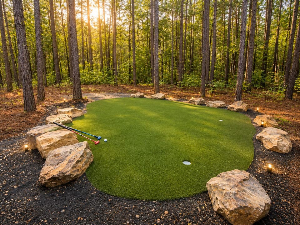 Putting green added in April 2026! 