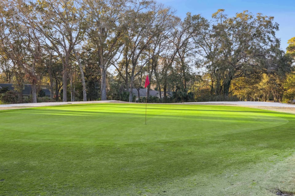 Putt around on the golf course 