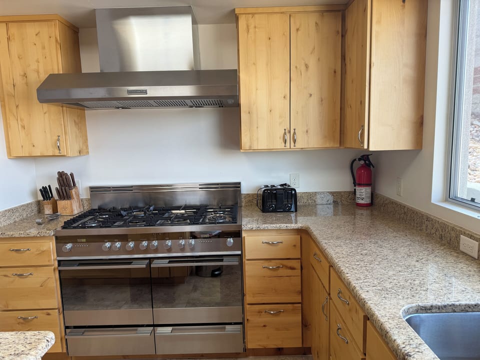 Fisher & Paykel gas stove; double oven