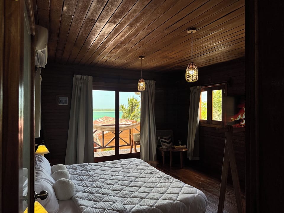 Luxury Cabin, Partial Lake View (CABANA 3) | Premium bedding, down comforters, Select Comfort beds, free minibar