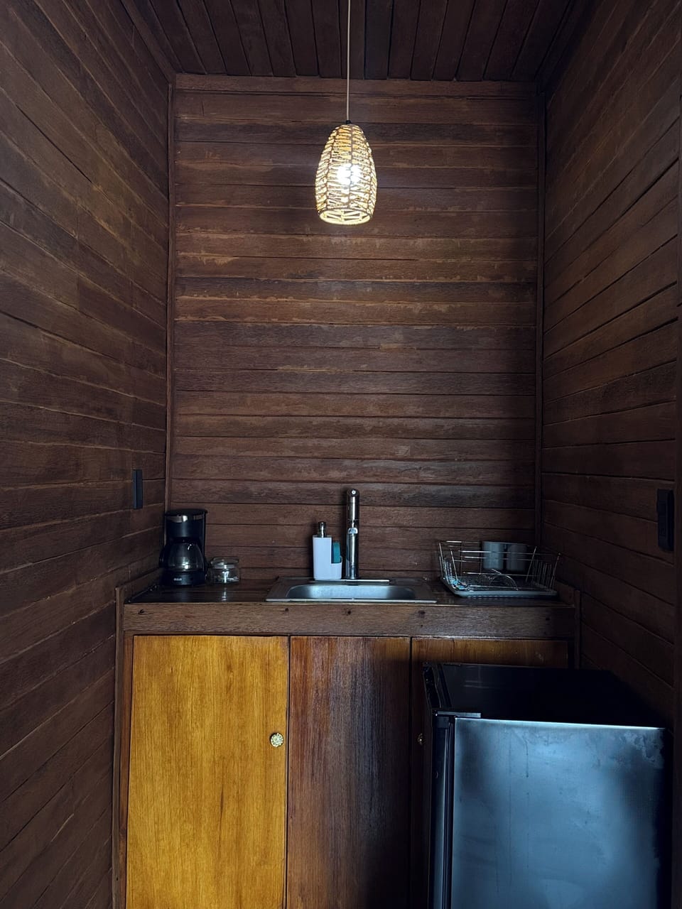 Luxury Cabin, Lagoon View (CABANA 4) | Private kitchen | Mini-fridge, electric kettle, griddle, cleaning supplies
