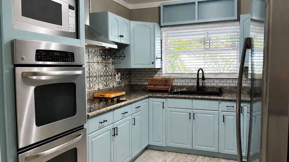 Well equipped kitchen with stainless appliances and everything needed for group meals