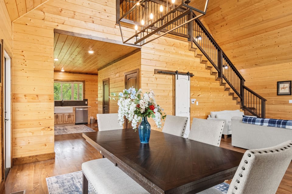Dining Room; Perfect for family dinner, board games, & viewing nature outside.
