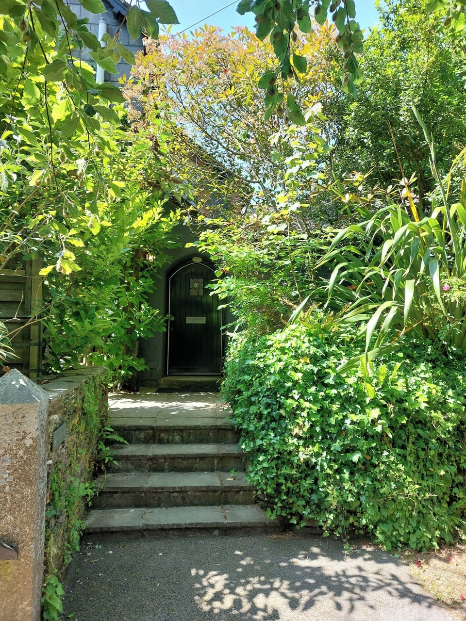 Steps leading to the main door.