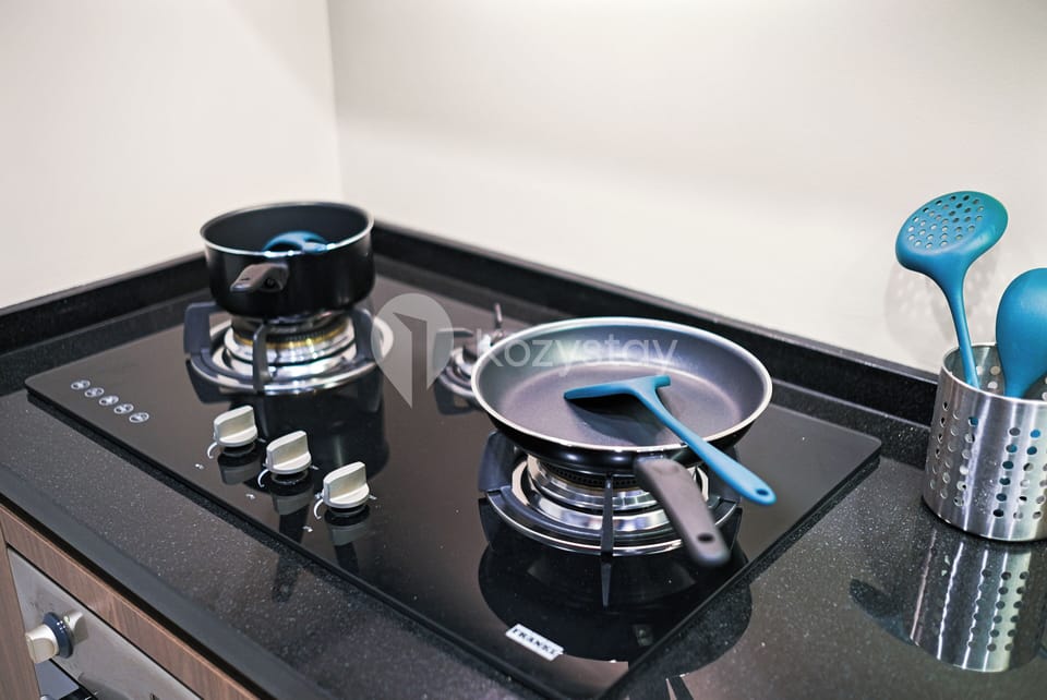 Apartment, 1 Bedroom, City View | Private kitchen | Full-size fridge, microwave, stovetop, cookware/dishes/utensils