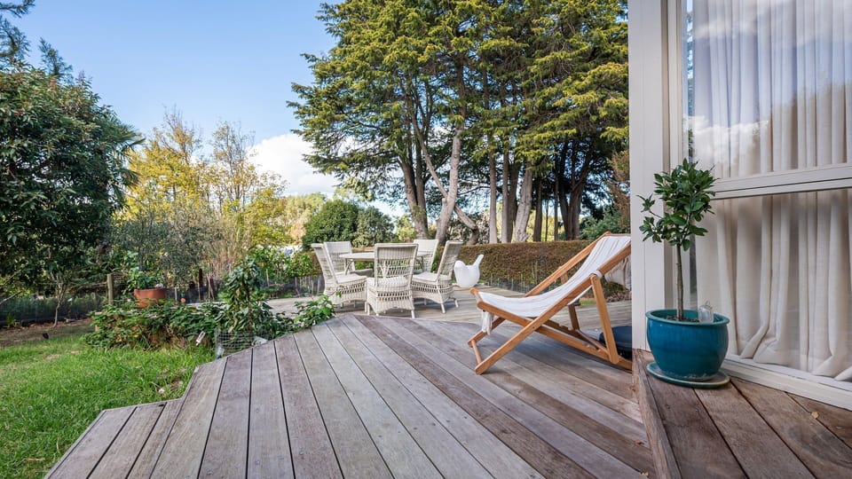 Relax outside with enough seating area for all guests 