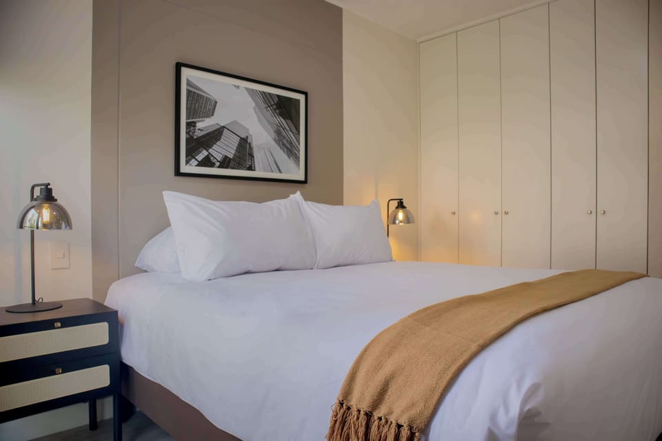 Relaxing bedroom designed for restful nights.