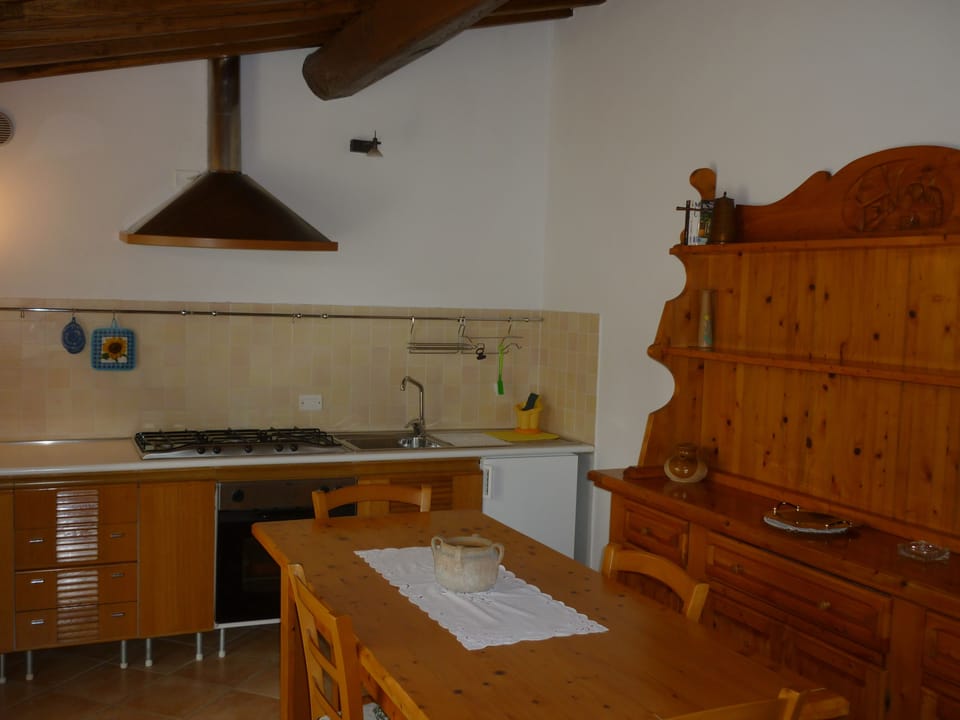 House, Garden View | Private kitchen | Fridge, microwave, oven, stovetop