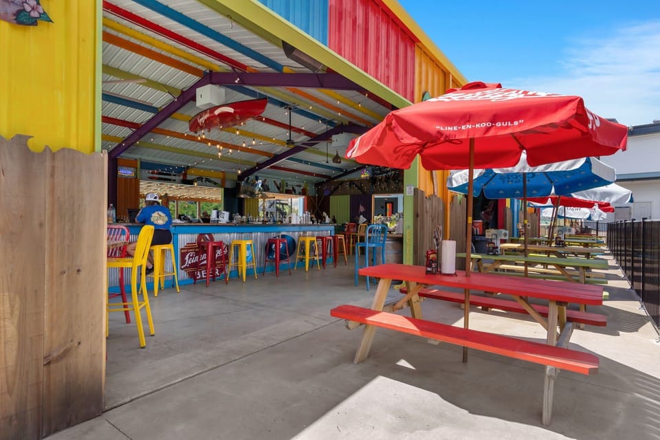 Kick back at the colorful Rock Island Tiki Bar! Enjoy tropical cocktails, casual bites, and live summer music — all just steps from the lake and pool. The ultimate hangout for unforgettable Branson nights!