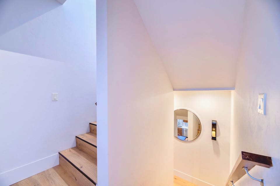 Inviting Staircase With Unique Architectural Touches