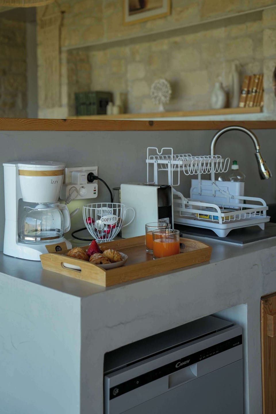 The villa features a fully equipped kitchen with a wide range of modern amenities, ensuring a comfortable and convenient cooking experience during your stay.